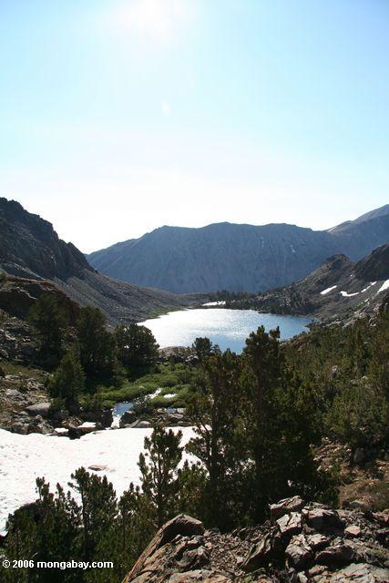 View of West Lake from Bergona Lake