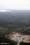 Construction zone in Gabon forest