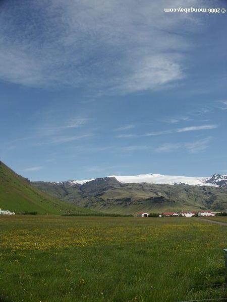 Paysage glaciaire dans le sud-ouest Islande