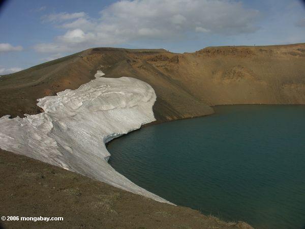 lago da geleira perto do lago Myvatn