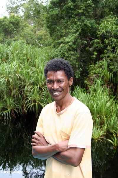Thomas Sari Wuwur, Ecotourist Führer in Kalimantan