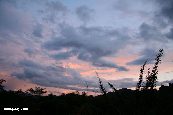 Tana Toraja Sonnenuntergang