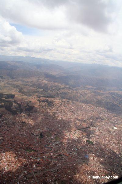 Luftabbildung von Cuzco