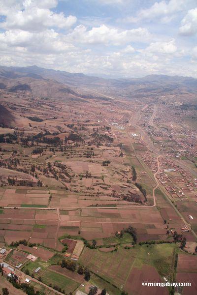 Luftabbildung von Cuzco