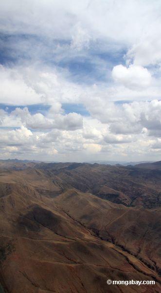 Geologische Anordnungen in den Anden Bergen in Peru