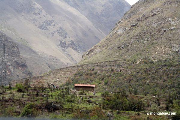 Ziegelsteinhaus in den Anden