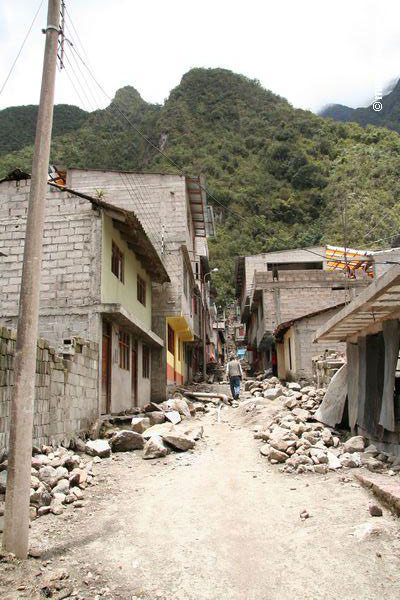 Straße Machu Picchu im Pueblo