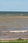 Waves breaking on a Lake Victoria beach