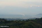 Western Uganda, looking south with smoke from a factory visible