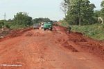 Road construction in Uganda