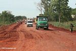 Road construction in Uganda