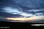 Sunset over Lake Edward and the Myewa peninsula