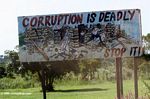 Corruption Is deadly, Stop it sign