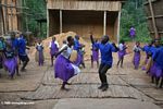 Bwindi orphans group children singing and dancing