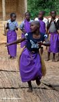 Orphaned children performaing traditional dance