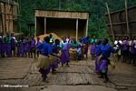 Bwindi orphans, some of whom lost their parents to AIDS, singing
