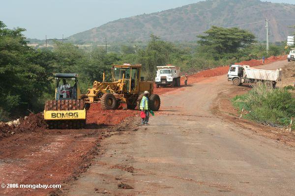 Straße Baugeräte und Träger Uganda
