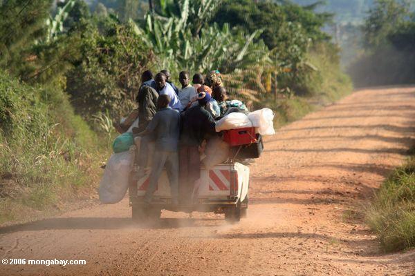 Landwirtschaftliches Taxi in Uganda