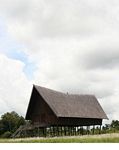Dayak rumah panjang (Kalimantan, Borneo (Borneo Indonesia))