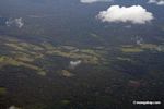 Aerial photo of deforestation in the Amazon