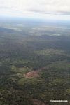 Aerial photo of deforestation in the Amazon