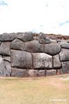 Large carved and fitted stones at Sacsayhuaman; Inca ruins outside Cuzco