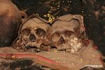 Human skulls in the Andes