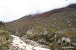 Site of large mudslide that blocked tracks to Machu Picchu