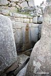 Water fountain at Machu Picchu in Inka chambers