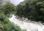 Urubamba river near Machu Picchu Pueblo