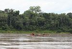 People in canoe on the Rio Tambopata