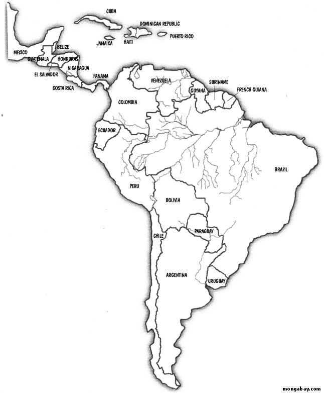 Map of South America - Rhett Butler 2000