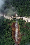 Angel falls seen from an airplane