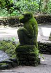 Monkey statue in Monkey Forest (Ubud, Bali) 