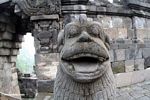 Stone statue animal at Borobudur (Java)