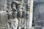 Mural wall carvings at Borobudur (Java)