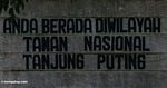 Sign for Tanjung Puting National Park (Kalimantan, Borneo (Indonesian Borneo)) 