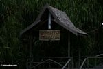 Seikonyer lodge sign (Kalimantan, Borneo (Indonesian Borneo)) 