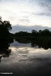 Seikonyer River sunset (Kalimantan, Borneo (Indonesian Borneo)) 