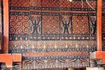 Traditional painting on the side of a home in Palawa (Toraja Land (Torajaland), Sulawesi) 