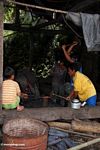Blacksmiths hammering metal (Toraja Land (Torajaland), Sulawesi) 
