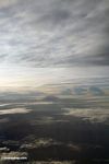 Plane view of clouds at sunset over Sulawesi in Indonesia (Sulawesi (Celebes))