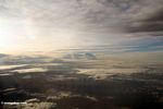 Airplane view of clouds at sunset over Sulawesi in Indonesia (Sulawesi (Celebes))