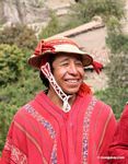 Smiling Willoq man in Ollantaytambo
