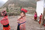 Young girl in Willoq community wearing traditional clothing